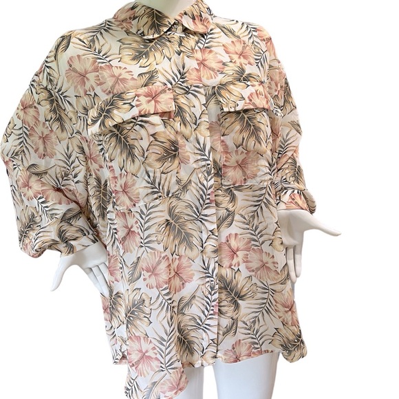Simon Chang floral ladies blouse. - Picture 2 of 7